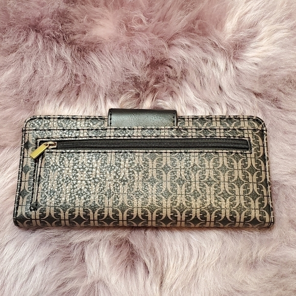 FOSSIL Madison Slim Clutch. Brown Leather NWT - Picture 3 of 4